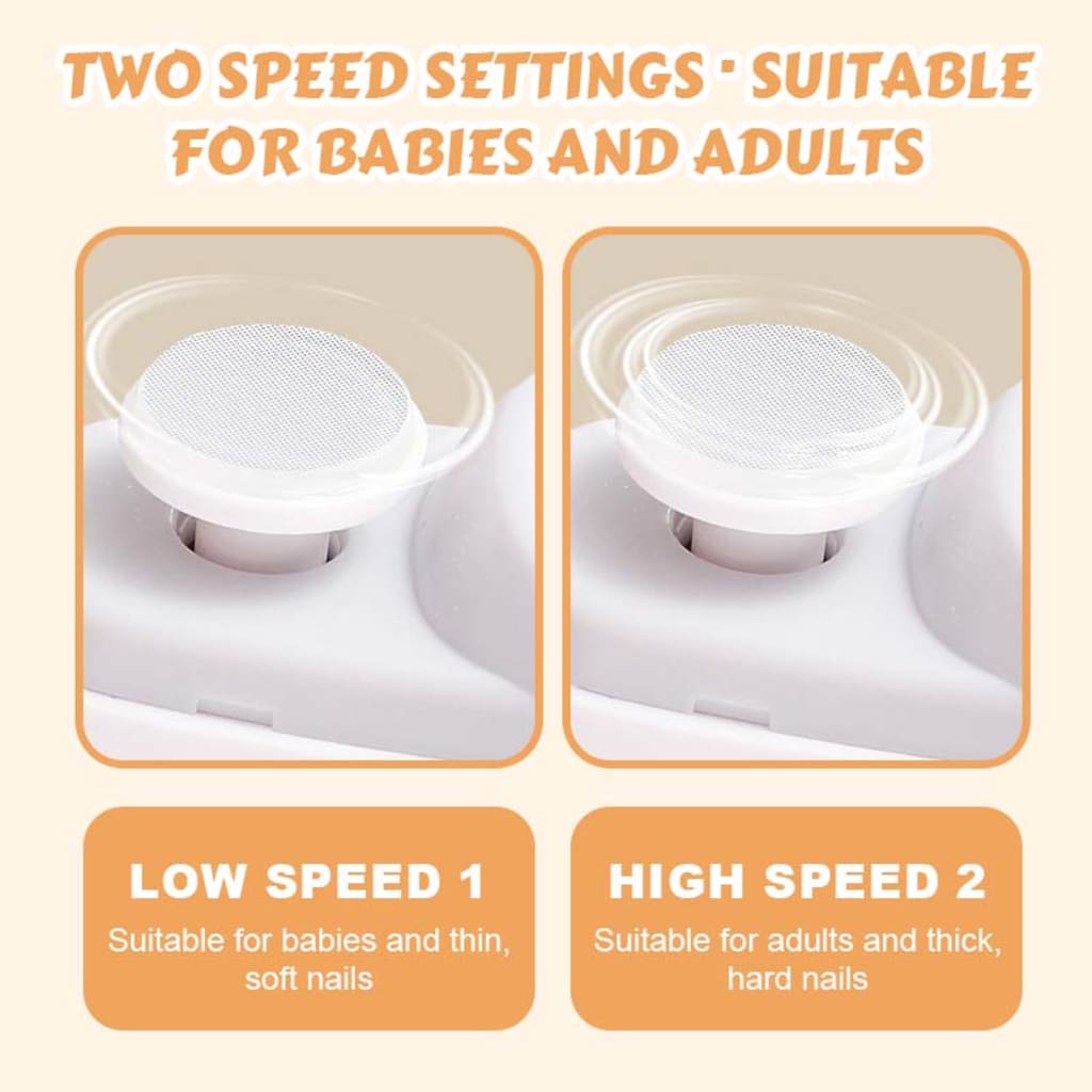 EasyNail 2-in-1 Electric Nail Clipper